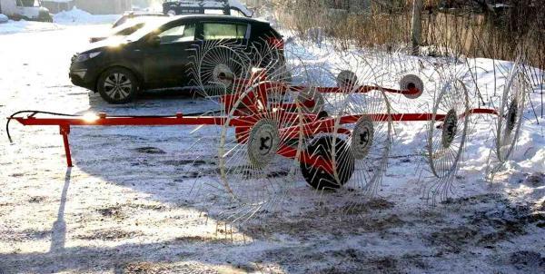 Грабли ворошилки прицепные колесно пальцевые ГКП-8 на трактор
